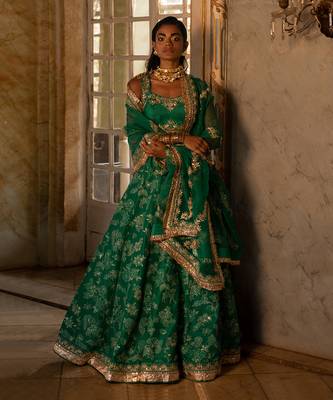 Adira Green Lehenga Set 1