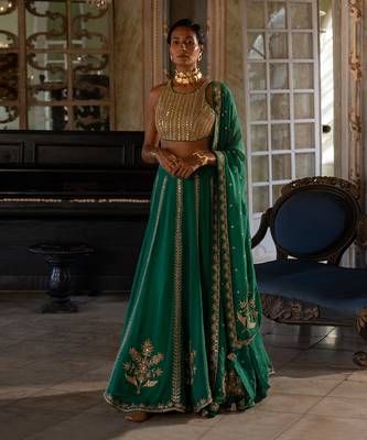Zariya Green Lehenga Set 1