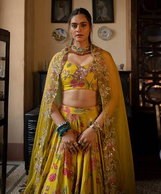 Inayya Yellow Lehenga Set 2