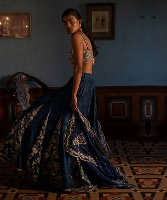 Amelia Blue Kali Lehenga Set 2