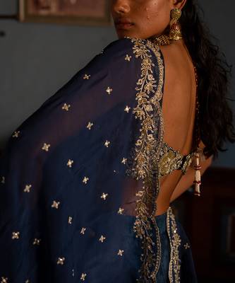 Amelia Blue Kali Lehenga Set 4