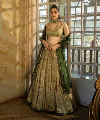 Polvina Green Lehenga Set 1