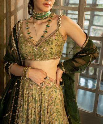 Polvina Green Lehenga Set 2
