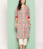 Ahalyaa
women ethnic motifs printed gotta patti crepe kurta