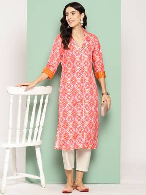 Ahalyaa
women ethnic motifs printed gotta patti crepe kurta 4