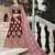 WINE THREAD & DORI EMBROIDERED TAFFETA DESIGNER BRIDAL WEDDING & PARTY WEAR FESTIVAL SEMI STITCHED LEHENGA