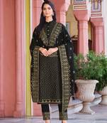 Blackgeorgette Sequince Suit