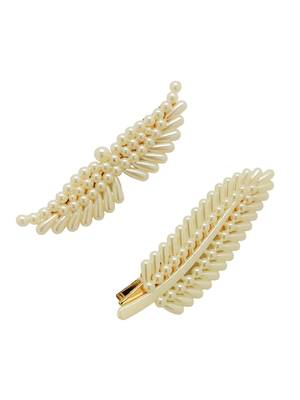  White Pearl Multi Shapes Set of 3 Hairclip 3