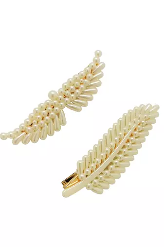  White Pearl Multi Shapes Set of 3 Hairclip