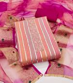 Women's multi designer print glass cotton dress material