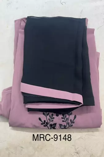 MRC Women's Embroidered Abaya With Hijab