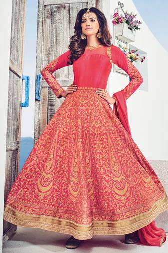 Green net semi stitched wedding floor length anarkali suit
