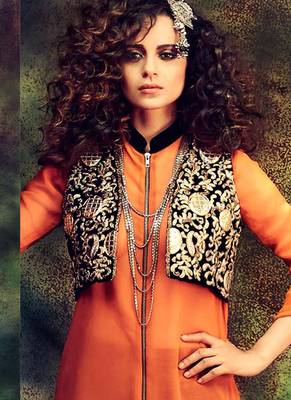 Orange Viscose Georgette Wedding Punjabi Salwar Suit 2
