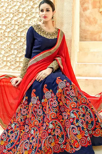 Beige net semi stitched wedding abaya anarkali