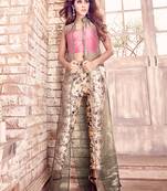 Pink and Beige Fusion Set for Women