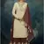 Cream georgette semi stitched party lucknowi palazzo suit