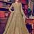 Green net semi stitched wedding abaya style anarkali
