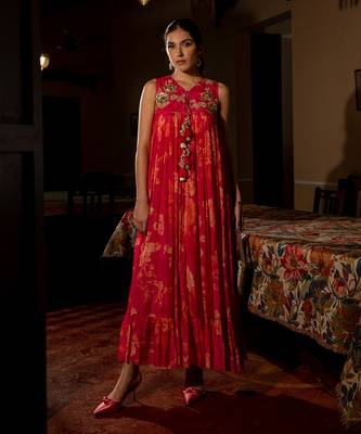 Flourishing floral maxi dress 1