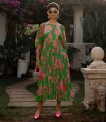 Spring blooming floral maxi dress