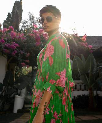 Spring blooming floral maxi dress 2