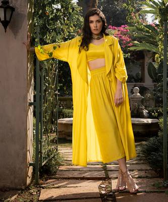 Refreshing yellow jacket set 1