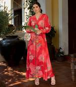 Romantic floral maxi dress