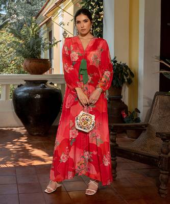 Romantic floral maxi dress 2