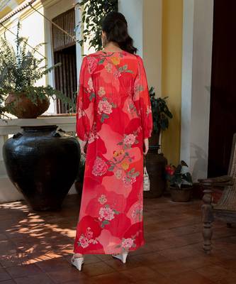 Romantic floral maxi dress 5