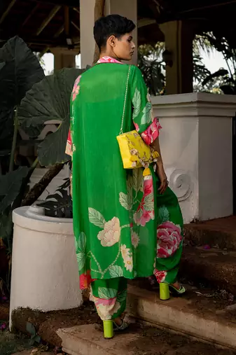 Spring blooming floral jacket set