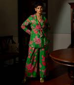 Full bloomig floral blazer set