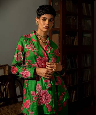Full bloomig floral blazer set 3
