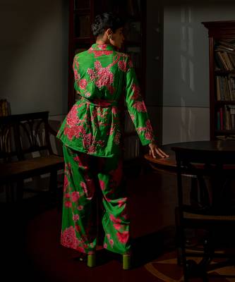 Full bloomig floral blazer set 5
