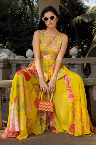 Refreshing floral jumpsuit