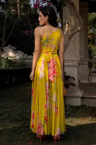 Refreshing floral jumpsuit