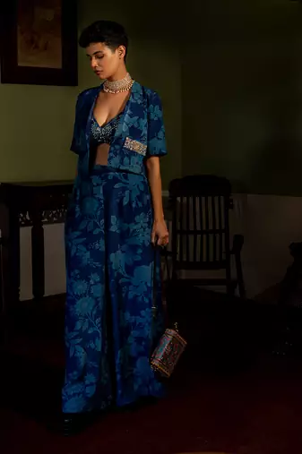 Bluebell floral jacket set