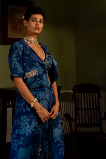 Bluebell floral jacket set