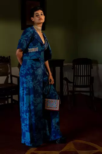 Bluebell floral jacket set