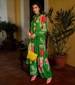 Spring blooming floral kurta set