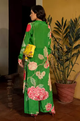 Spring blooming floral kurta set