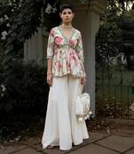 Leaf floral printed plazzo set