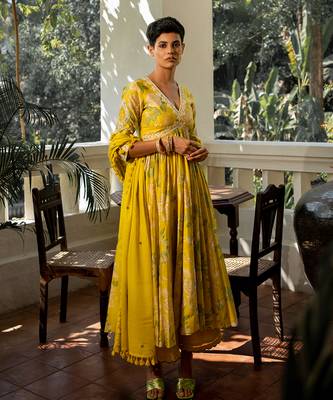 Garden of bloom anarkali set 2
