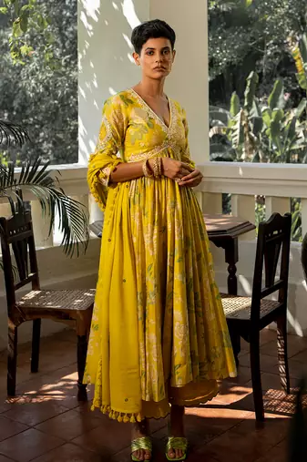 Garden of bloom anarkali set