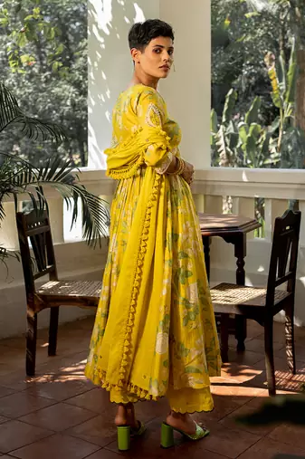 Garden of bloom anarkali set