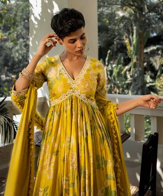 Garden of bloom anarkali set 4
