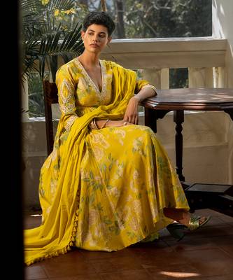 Garden of bloom anarkali set 5