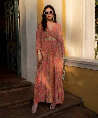 Cheery blosssam kaftan set 2