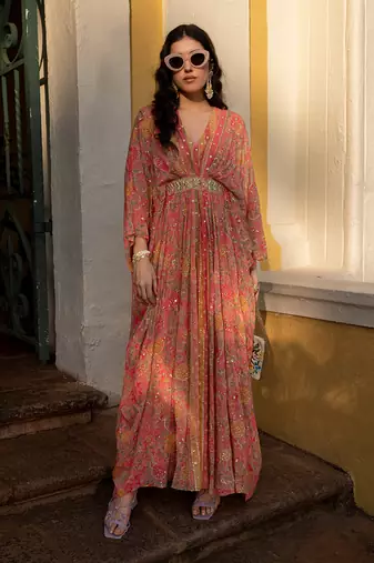 Cheery blosssam kaftan set