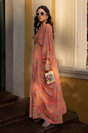 Cheery blosssam kaftan set