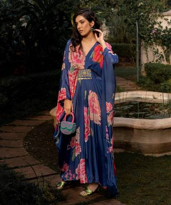 Blooming big floral kaftan 1