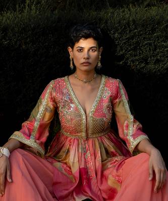 Blush nasha printed plazzo set 5